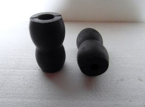 Amortisseur à ressort en caoutchouc creux pour tracteur et remorque, environ 10,5 x 6 cm