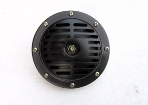 Avertisseur sonore 12 V pour tracteur, camion, voiture classique, noir, diamètre 125 mm, 400 Hz