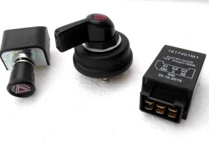 Interrupteur de clignotant électrique, relais de clignotant, interrupteur de feux de détresse, 12 V