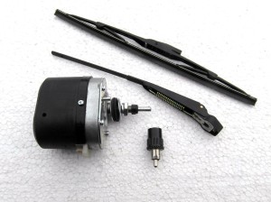 Moteur d'essuie-glace avec bras de 115° 12 V et balai d'essuie-glace de 44 cm pour voitures, camions et tracteurs de collection