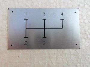 nr. 80 - Schaltschema Typenschild Zetor 50 Super Alu eloxiert 