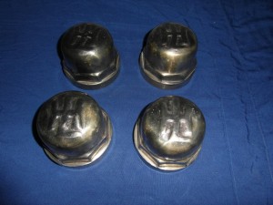 Bouchons de protection en laiton pour essieux avant et arrière de Lanz Bulldog 12 CV (non articulé)
