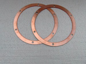 Joint de déflecteur d'échappement, cuivré, pour tracteurs Lanz Bulldog, 4,7 L