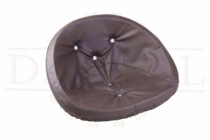 Coussin de selle marron pour Famulus RS 09 GT124, revêtement en similicuir Fortschritt TWS