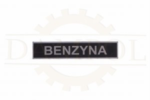 N° 16 Panneau « BENZYNA » Aluminium gravé