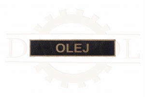 N° 18 Panneau « OLEJ » en laiton gravé