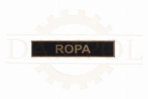 N° 17 - Plaque « ROPA », laiton gravé