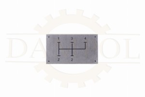 nr. 80 - Schaltschema Typenschild Zetor 50 Super  Alu. geätzt