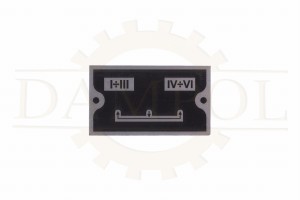 N° 15  Panneau pour tracteurs Lanz Bulldog, Ursus et Pampa, en aluminium gravé