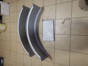 Garde-boues arrière pour tracteur Deutz F2L612 avec repose-pieds