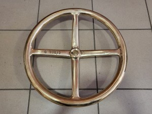 Volant en laiton pour Lanz Bulldog 15/30 CV, 22/28 CV, 22/38 CV (modèles d'avant-guerre)