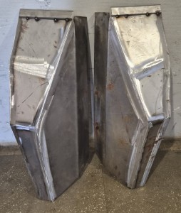 Front section of rear fenders for Deutz D8006 Special tractor
