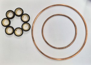 Cylinder head gasket set, fire rings, sealing ring, 4,7 l